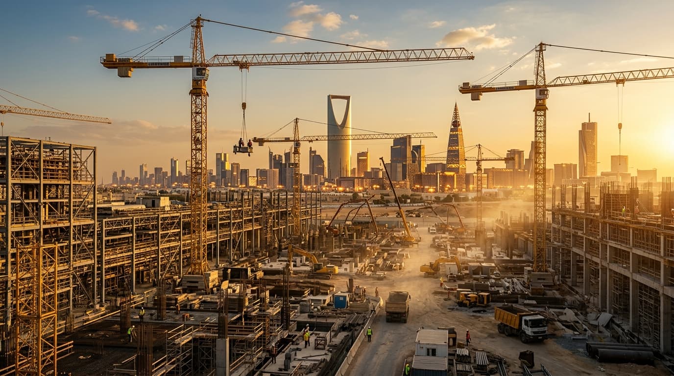 Industrial construction site