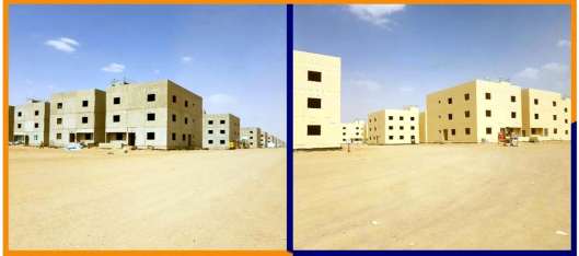مبانٍ سكنية منجزة